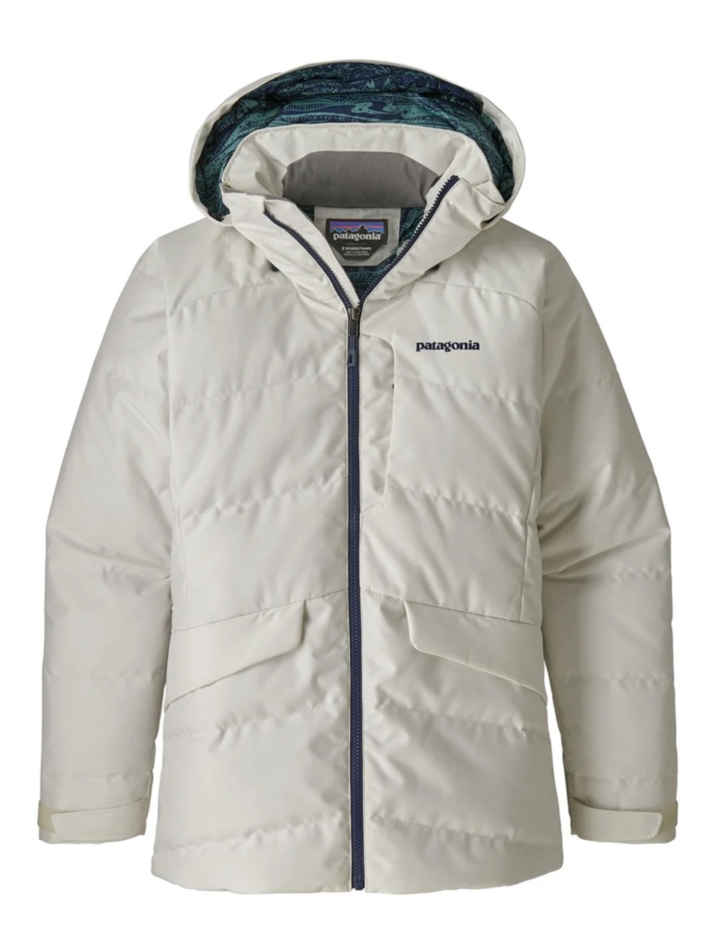 NWT Patagonia Women’s Pipe Down Puffer Jacket XL Off White
